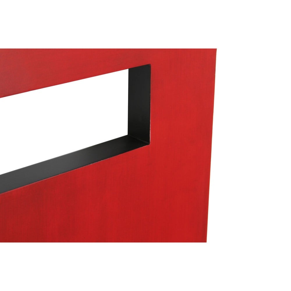 Kopfende des Betts DKD Home Decor Schwarz Rot Holz Tanne Holz MDF 160 x 4 x 120 cm