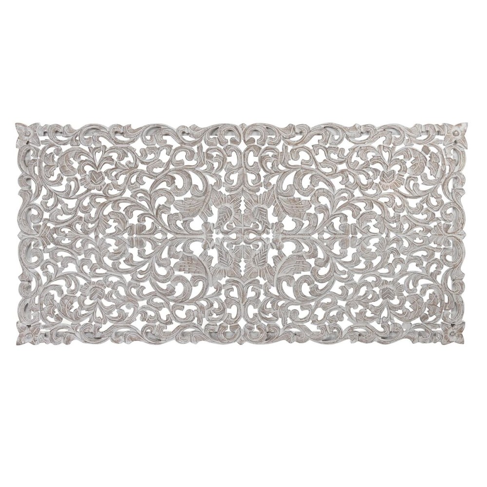 Tête de lit DKD Home Decor Blanc Naturel Bois Bois MDF 160 x 3,5 x 80 cm