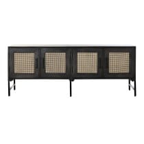 Sideboard DKD Home Decor Brown Rattan Mango wood 155 x 40 x 61,5 cm