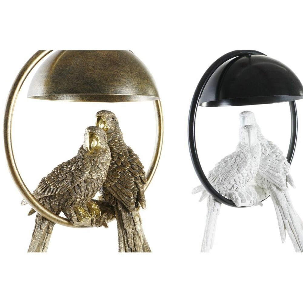 Deckenlampe DKD Home Decor Gold Metall Weiß Harz 50 W (29,5 x 22 x 44,5 cm) (2 Stück)