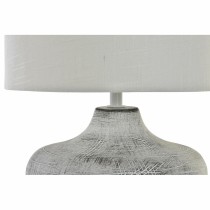 Tischlampe DKD Home Decor 40W Grau Weiß 230 V 40 W (2 Stück) (22 x 22 x 31 cm)