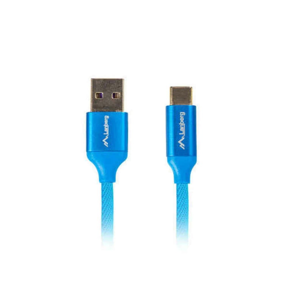 Câble USB A vers USB C Lanberg Quick Charge 3.0 Bleu