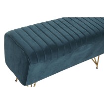 Banquette DKD Home Decor 90 x 31 x 47 cm Métal Turquoise
