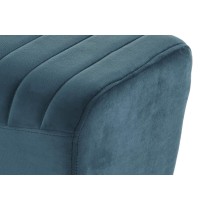 Banquette DKD Home Decor 90 x 31 x 47 cm Métal Turquoise