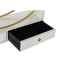 Shelves DKD Home Decor 160 x 35 x 180 cm Golden Metal White Poplar