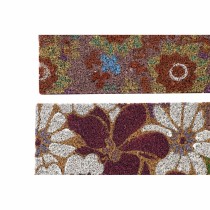 Fußmatte DKD Home Decor Gummi Bunt 2 Stück Kokosnuss Faser (60 x 40 x 1,5 cm)