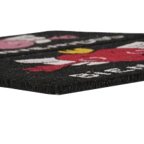 Fußmatte DKD Home Decor Rot Schwarz Rosa Gummi Weiß 2 Stück Kokosnuss Faser (60 x 40 x 1,5 cm)
