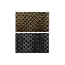 Fußmatte DKD Home Decor Silberfarben Schwarz Gold Gummi (75 x 45 x 0,5 cm) (2 Stück)