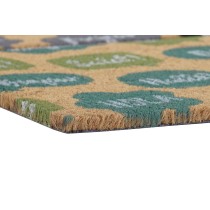 Fußmatte DKD Home Decor Schwarz Grau Braun Gummi Minze 2 Stück Kokosnuss Faser (60 x 40 x 1,5 cm)