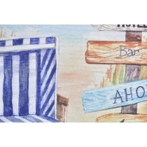 Kissen DKD Home Decor Strand Polyester Aluminium Bunt Mediterraner (45 x 10 x 45 cm) (2 Stück)