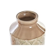 Vase DKD Home Decor Porzellan Orange grün (20 x 20 x 35 cm) (2 Stück)