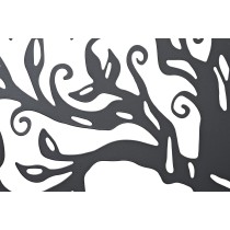 Décoration murale DKD Home Decor Noir Métal Blanc Indien Lune (2 Unités) (60 x 1 x 60 cm)