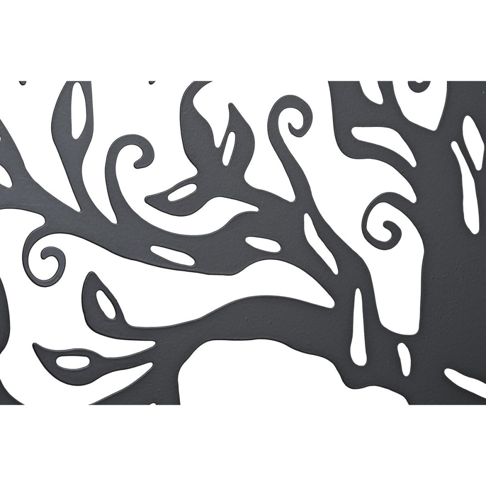Décoration murale DKD Home Decor Noir Métal Blanc Indien Lune (2 Unités) (60 x 1 x 60 cm)