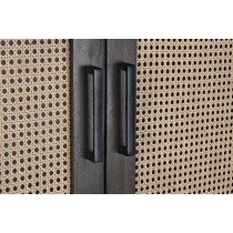 Sideboard DKD Home Decor Brown Black Mango wood 85 x 40 x 162,5 cm