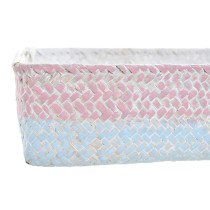 Set de basket DKD Home Decor Fibre naturelle méditerranéen Boho 26 x 26 x 9 cm 8,5 cm