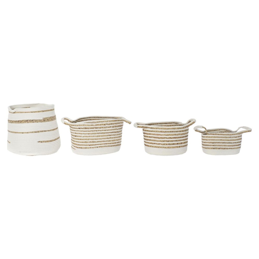 Korb-Set DKD Home Decor Seegras Boho 36 x 36 x 34 cm