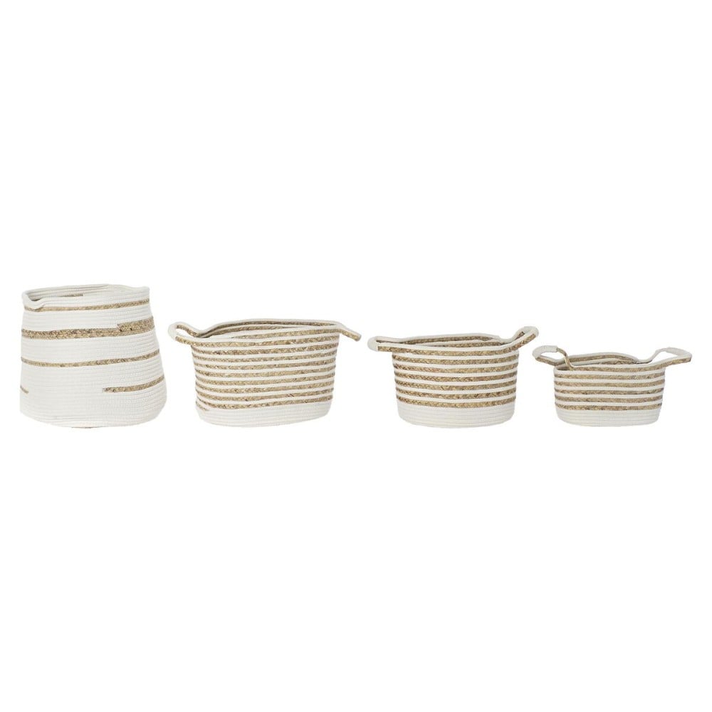 Set de basket DKD Home Decor Herbier marin Boho 36 x 36 x 34 cm