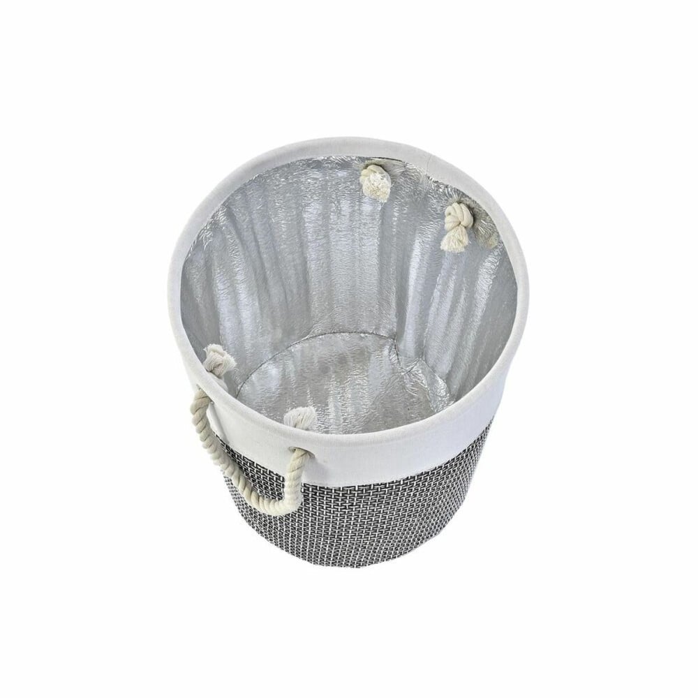 Korb-Set DKD Home Decor Weiß Braun Grau 40 x 40 x 49 cm 4 Kg 3 Stücke (2 Stück)
