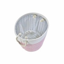 Korb-Set DKD Home Decor Weiß Rosa Lila 40 x 40 x 49 cm 4 Kg 3 Stücke (2 Stück)
