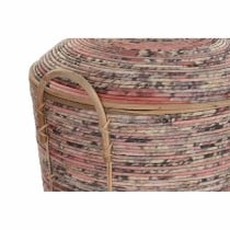 Korb-Set DKD Home Decor Pfirsich natürlich (3 Stücke) (3 Stück)
