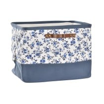 Aufbewahrungsbox DKD Home Decor Blau Weiß 40 x 30 x 30 cm
