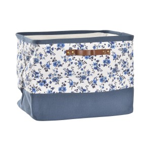 Aufbewahrungsbox DKD Home Decor Blau Weiß 40 x 30 x 30 cm
