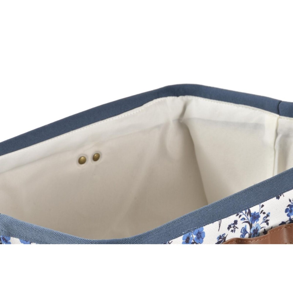 Storage Box DKD Home Decor Blue White 40 x 30 x 30 cm