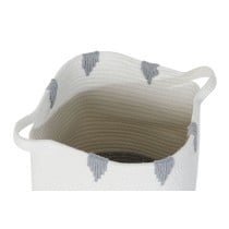 Lot de paniers DKD Home Decor Blanc Noir Gris Moutarde (3 Unités)