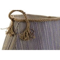 Panier DKD Home Decor Bleu Rouge Fibre naturelle 40 x 40 x 45 cm (2 Unités)