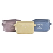 Basket DKD Home Decor Yellow Blue Maroon Canvas Modern 20 x 16 x 15 cm (3 Units)