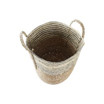 Panier DKD Home Decor Gris Fibre naturelle (2 Unités) (1 Unité)