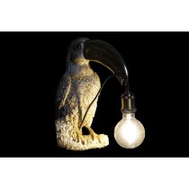 Wandleuchte DKD Home Decor Gold Weiß Harz Fugl 220 V 50 W Tropical (26 x 19,5 x 44 cm) (2 Stück)