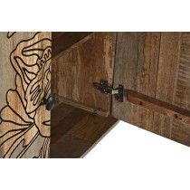 Buffet DKD Home Decor Gris Naturel Métal Bois de manguier 177 x 45 x 74 cm