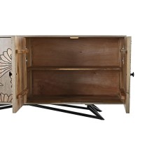 Buffet DKD Home Decor Gris Naturel Métal Bois de manguier 177 x 45 x 74 cm