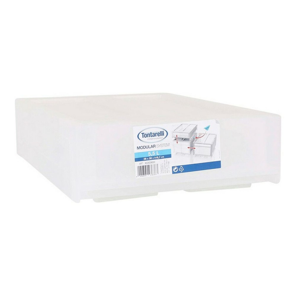Aufbewahrungsbox Tontarelli Modular Weiß 29 x 38 x 10,7 cm