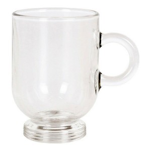 Ensemble de tasses à café Royal Leerdam Sentido Expresso Transparent Acier inoxydable Verre 80 ml 6 Pièces (6 Unités)