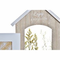 Fotorahmen DKD Home Decor Holz Blume natürlich (42 x 7 x 29 cm) (2 Stück)