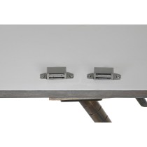 Buffet DKD Home Decor Blanc Gris Doré Métal Bois de manguier 152 x 43 x 84 cm