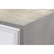 Anrichte DKD Home Decor Weiß Grau Gold Metall Mango-Holz 152 x 43 x 84 cm