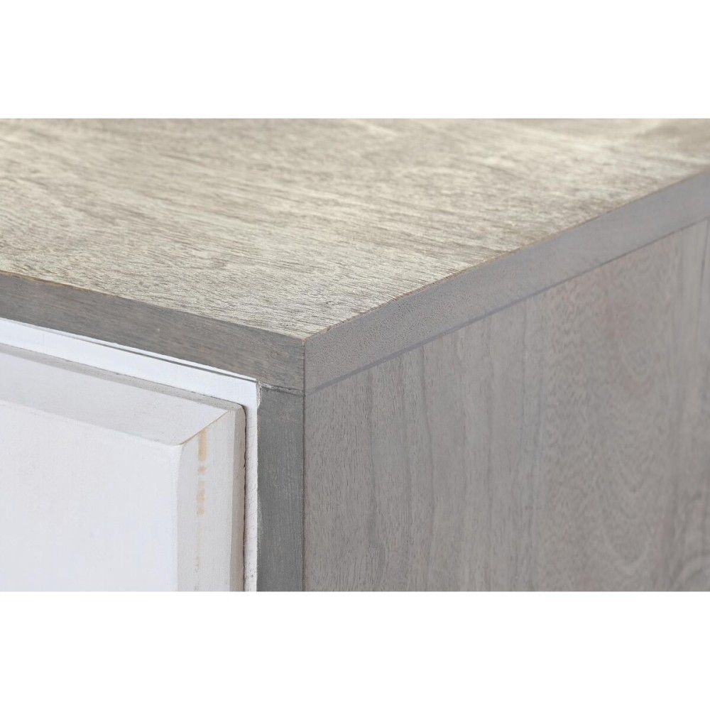 Buffet DKD Home Decor Blanc Gris Doré Métal Bois de manguier 152 x 43 x 84 cm