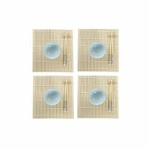 Sushi Set DKD Home Decor 14,5 x 14,5 x 31 cm Blue White Stoneware Oriental (16 Pieces)