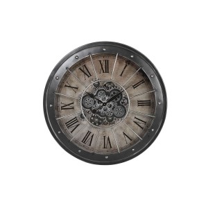 Wanduhr DKD Home Decor Zahnräder Schwarz Kupfer Eisen 80 x 8 x 80 cm