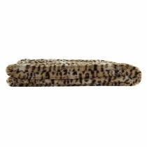 Couverture DKD Home Decor Sauvage Noir Orange (130 x 170 x 2 cm)
