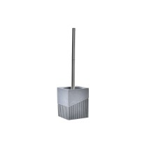 Toilettenbürste DKD Home Decor Scandi Silberfarben Grau Edelstahl Aluminium Harz (9,5 x 9,5 x 37 cm)