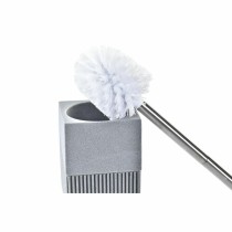 Toilettenbürste DKD Home Decor Scandi Silberfarben Grau Edelstahl Aluminium Harz (9,5 x 9,5 x 37 cm)