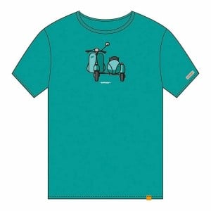 Short Sleeve T-Shirt Cállate la Boca Turquoise Sidecar