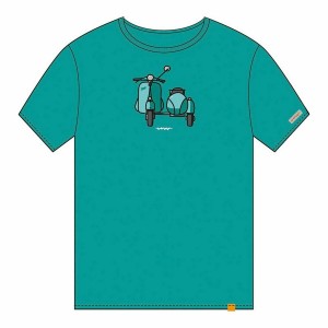 T shirt à manches courtes Cállate la Boca Turquoise Side-car