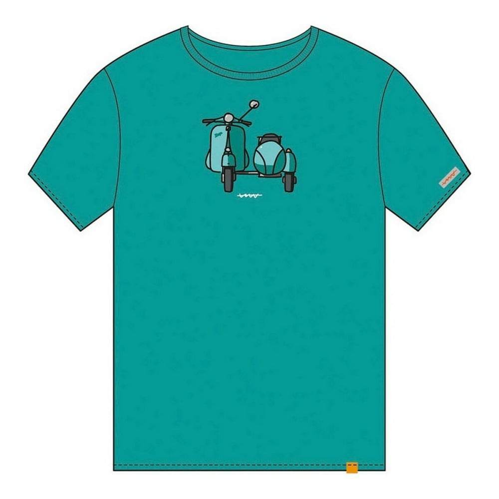 Short Sleeve T-Shirt Cállate la Boca Turquoise Sidecar