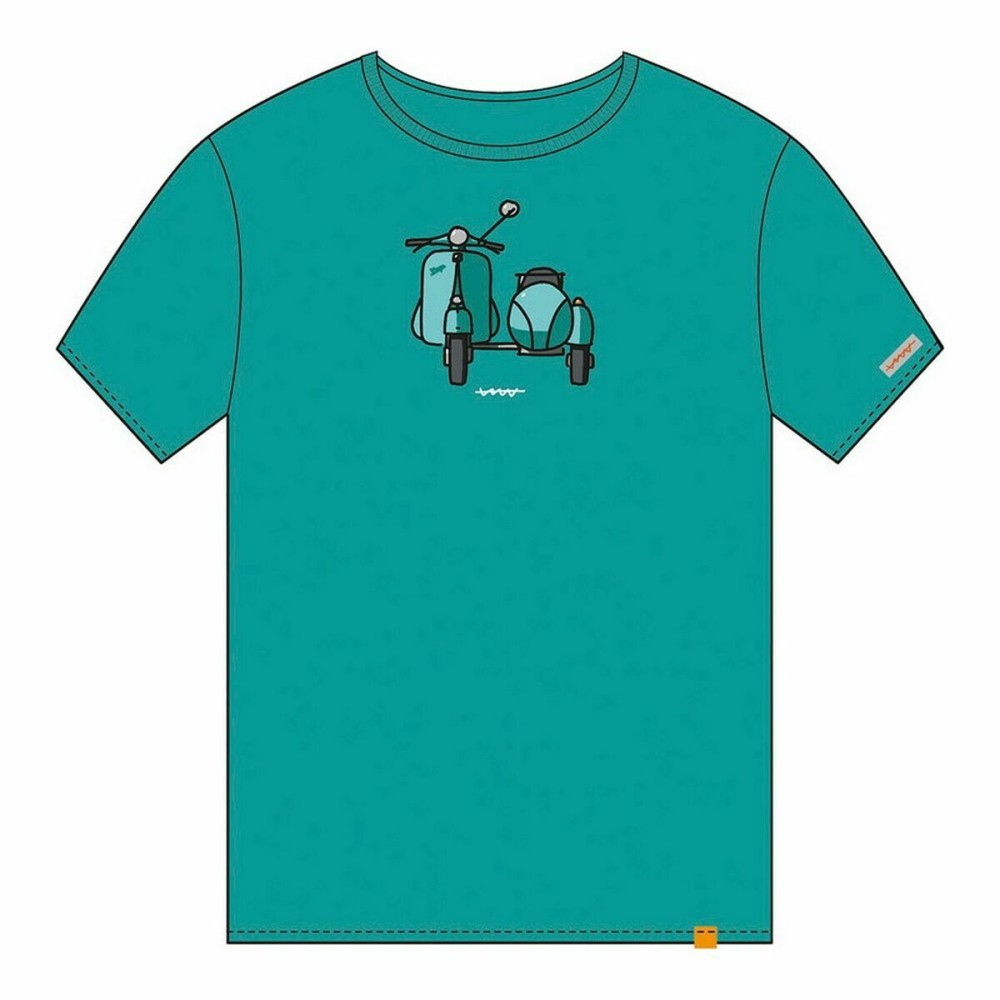 T shirt à manches courtes Cállate la Boca Turquoise Side-car