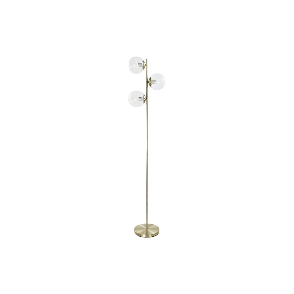 Stehlampe DKD Home Decor 35 x 25 x 167 cm Kristall Gold Metall Durchsichtig 220 V 50 W